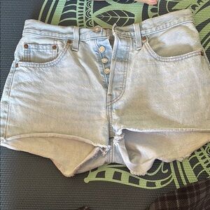 Light Blue Denim Women's Shorts